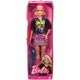 thumbnail image 1 of Barbie Fashionistas Doll Blond Hair With Rock Tee GRB47 Doll Brunette Hair Polka Dot Off-The-Shoulder Dress GRB52 Doll Girl Gift Gao Jinjia LED, 1 of 2