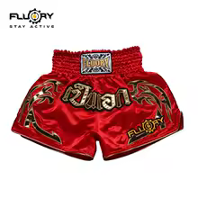 red, variant on 2019 Fluory KIDS kick boxing shorts muay thai shorts for children (boys and girls) and youth