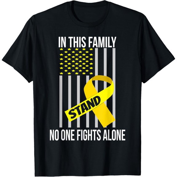 men and women can wear, USA Flag Spina Bifida Ribbon Spina Bifida Awareness T-Shirt
