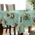 thumbnail image 3 of Ryvnso Sloth with Leaves Rectangle Table Cloth Tablecover Dinning Tablecloth 60"x90", 3 of 8