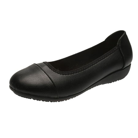 

Pimfylm Womens Loafers Womens Espadrilles Breathable Flats Shoes Mesh Slip on Loafers Soft White Flats Black 9