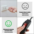 thumbnail image 6 of 3 Prong Extension Cord Compatible with Waterproof Switch 1875W Heavy Duty 14 AWG Extension Cable 15A 125V NEMA 5-15P to NEMA 5-15R Grounded Outlets Plugs(6.6 ft,Black), 6 of 11