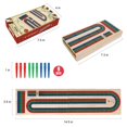 thumbnail image 2 of Juego de mesa Cribbage GOTHINK, plegable, de madera, con 9 pinzas, 2 of 7