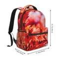 thumbnail image 2 of Fotbe Autumn Maple Leaves Pattern Casual Backpack for School, Travel, and Outdoor Activities - Durable, Lightweight, and Comfortable, 2 of 5