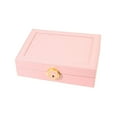 thumbnail image 2 of Segolike Box Organizer Mini Jewlery Case for Rings Bracelets Ear Studs Pink, 2 of 7