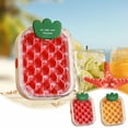thumbnail image 1 of Caja de almacenamiento de hielo de piña | Máquina de hielo de plástico de grado alimenticio con tapa | Contenedor frigorífico multiusos para cubitos de hielo y alimentos congelados | Diseño de, 1 of 6
