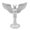 White, variant on KGJQ Demon Angel Statue, 3D Printed Wings Matte Texture, Fall-Resistant Ornament for Desk Study Entrance Hall Decoration