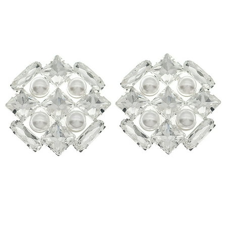 Shoe Clips Shoes Clip Charms Heel Rhinestone Decoration Bride Flowers Wedding High Bow Diamond Jewelry Flower Buckle