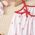 thumbnail image 4 of Wxirdiow Robe pour Fille Robe d'Été pour Fille Robe à Manches Courtes Style Haut avec Motif Simple et Stylé et Nœud Papillon Rose Taille, 3-4 Ans, 4 of 6