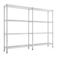 thumbnail image 2 of 4-Tier Heavy Duty Metal Shelves Wire Storage Shelf 1500Lbs Capacity for Garage, 2 of 8