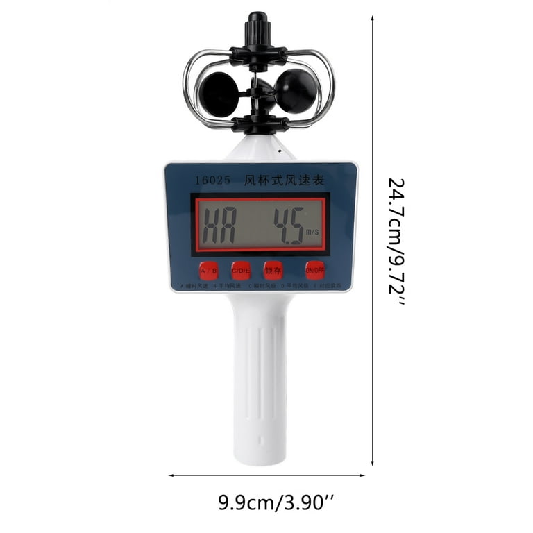 Techinal Hand held Wind Speed Gauge Anemometer Digital Average
