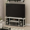 thumbnail image 3 of Pemberly Row Turn-N-Tube 3D 3-Tier Entertainment TV Stands in White, 3 of 6