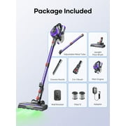 Laresar Cordless Lightweight Stick Vacuum Cleaner for Carpets, Hard Floors, Pet Hair - Purple