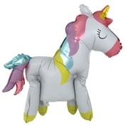 Stand Up Foil Unicorn Balloon, 22in x 18in