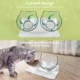 thumbnail image 5 of Comedero doble elevado para gatos, comedero inclinado 15° para gatos y perros, comedero antivómito para mascotas, comedero para mascotas con protección para el cuello., 5 of 5