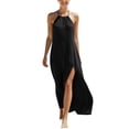 thumbnail image 2 of Antinious Women Solid Sleeveless Round Neck Daily Versatile Casual Long Dress with Back Zip and Pockets, 2 of 5