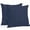 Blue, variant on Throw Pillow Covers 20x20 Inch Set of 2, Solid Dark Blue Waterproof Outdoor Pillow Covers, Minimalism Abstract Denim Texture Decorative Cushion Pillowcases for Couch, Sofa, Bed, Garden, Patio