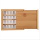 thumbnail image 1 of Caja de de Acuarela de Madera con Rejilla de Media Bandeja, Paletas de Rayos de Dibujo Al Óleo Vacías y Extraíbles, Bandeja de Pintura Portátil para Viaje, 1 of 5