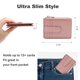 thumbnail image 3 of Slim Wallet for Women Thin Womens Card Holder Rfid Blocking Genuine Leather Small Wallets Pearl Pink, 3 of 5