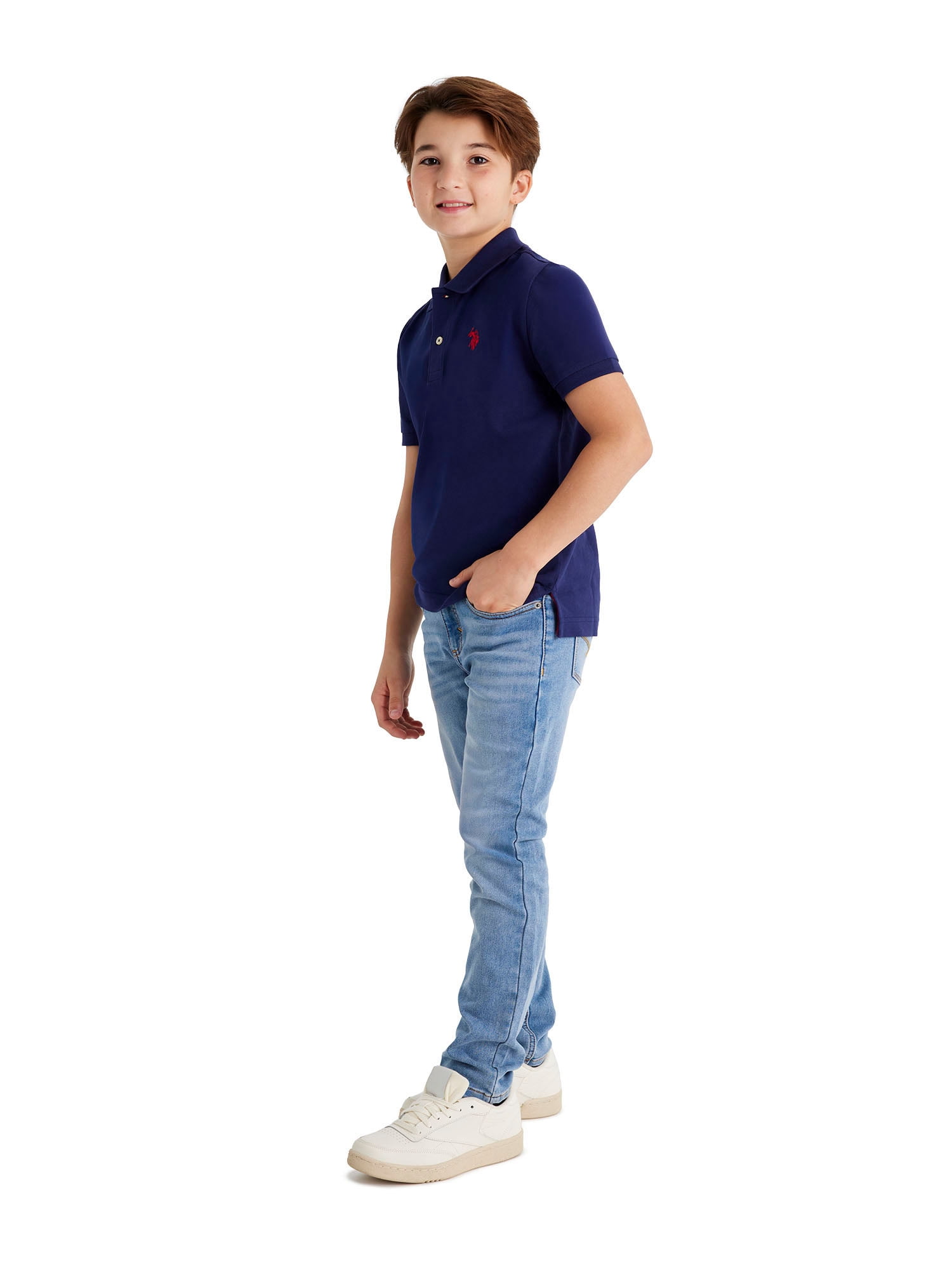 U.S. Polo Assn. Boys Skinny Knit Denim Jean, Sizes 4-18