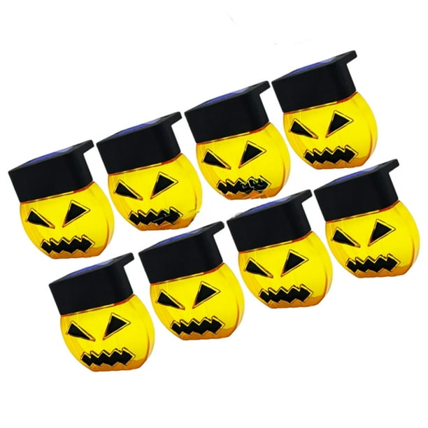 Bewildely 8 Uds. De luz de energía Solar, lámpara de calabaza, farol de cerca, luces decorativas de tamaño compacto, accesorios impermeables para Iluminación y accesorios Bewildely HA014112-00