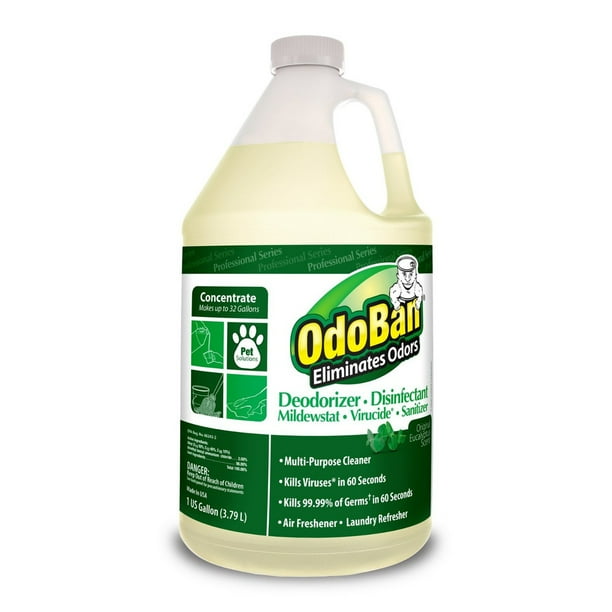 (4Pack) OdoBan Eucalyptus MultiPurpose Cleaner Concentrate