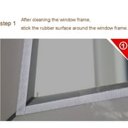 Adjustable Magnetic Window Screen for Mosquitoes – DIY No Drill 51x59 Inch Grey Mesh Net with Self-Adhesive Tape, Breathable Bug Screen for Indoor/Outdoor Use (Easy Install Washable)