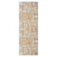 thumbnail image 3 of GLN Rugs Thebes - Indoor, Machine Washable Area Rug 2'6"x10' Yellow/Gray Home Carpet, All Ages, 3 of 9