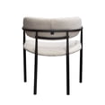 thumbnail image 5 of Diamond Sofa SKYLERDCIV2PK 26 x 24 x 30 in. Skyler Dining Chairs in Ivory Boucle Fabric wih Black Metal Frame - Set of 2, 5 of 7