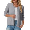 thumbnail image 3 of Fall Cardigan Sweaters for Women Lightweight 2026 Long Sleeve Button Down Open Front Cardigan, XL, 3 of 6