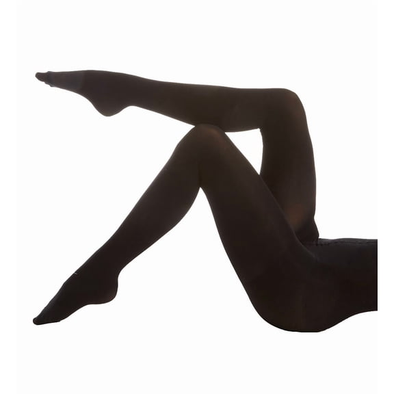 Women's MeMoi MO-313 Velvet Touch Control Top Tights (Black L/XL)