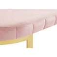 thumbnail image 3 of Morden Fort Upholstered Velvet Ottoman Bench Footrest for Entryway, Bedroom, Living Room 50" L with Metal Leg Blush Pink, 3 of 7