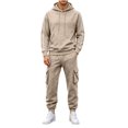 thumbnail image 6 of Nugftut Sweatsuits for Men 2 Piece Casual Outfits with Cargo Pockets Long Sleeve Hoodie Suit Set, 6 of 9
