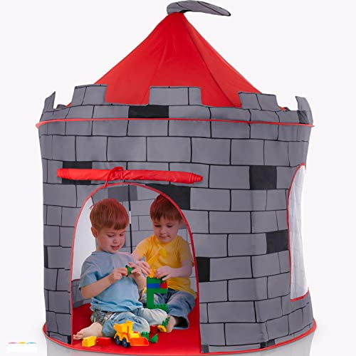 Kids Play Tent Knight Castle - Portable Kids Tent - Kids Pop Up Tent Foldable Into Carrying Bag - Childrens Play Tent For Indoor And Outdoor Use - Kid