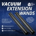 thumbnail image 5 of ALL PARTS ETC. 2.5 Inch Vacuum Extension Wands for Shop Vac, Rigid, Vacmaster, Workshop & More | 2-Pack Wet or Dry Vacuum Hose Extension, Compatible with 2 1/2" Shop Vac Attachments, 5 of 5