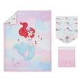 Disney Ariel Watercolor Wishes 3 Piece Crib Bedding Set - Walmart.com
