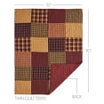thumbnail image 5 of VHC Brands Quilt Twin, Cotton Quilt, Country Bedding, Connell Collection, Size - 90x70, Burgundy, 5 of 5