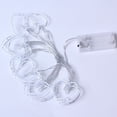 thumbnail image 1 of Xihbxyly Guirnalda de Luces Led con Forma de Corazón de Hierro, Diseño de 10 Luces En Blanco Cálido, Luces Decorativas para Fiestas, Decoración para Bodas y Festividades, 1,65 M de Largo, Funciona co, 1 of 2