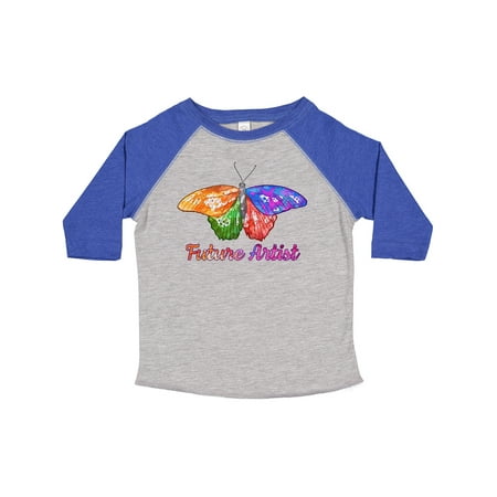 

Inktastic Future Artist with Colorful Butterfly Gift Toddler Boy or Toddler Girl T-Shirt