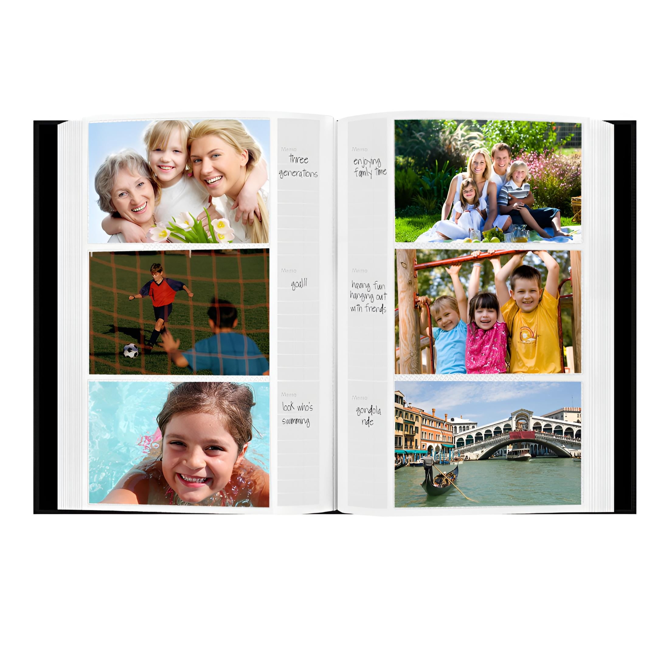 Photo Album Post Card Portfolio 300 Slip In Pockets 4"x6" Index & Memo - Foto 4