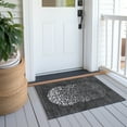 thumbnail image 6 of Addison Rugs Chantille Indoor/Outdoor Transitional Circles Charcoal Washable Rectangle Rug, 1'8" x 2'6", 6 of 6