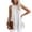 White, variant on Tank Tops for Women Dressy Fold Solid Color Pullover Casual Fashion Summer Sleeveless Blouse Tops