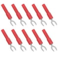 thumbnail image 1 of Fork Spade Wire Connectors, 30Vac-60Vdc Brass Material U Type Wire Connector Maximum.10A  For Tape Recorders For Game Consoles Red, 1 of 8