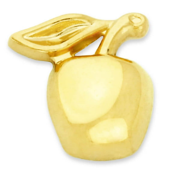 PinMart's Shiny Gold Apple Fruit Food School Teacher Recognition Lapel Pin