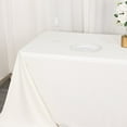thumbnail image 6 of BalsaCircle 90x156 in Ivory Scuba Polyester Rectangle Tablecloth Party Events Reception Decorations Supplies, 6 of 8