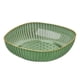 thumbnail image 2 of Bandeja de fruta de plástico Bandejas pequeñas para servir snacks Material verde Material PC Cuenco duradero para frutas para hoteles KTV Uso comercial 9,25 x 9,25 x 2,36 pulgadas, 2 of 6