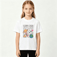 thumbnail image 2 of I Need More Space Rocket Girls Graphic Tee, Cute Planet Astronaut 100% Cotton Kids Short Sleeve T-Shirt, 2 of 5