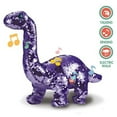 GN Universe Sparkling Reversable Sequin Moving Electric Dinosaur With