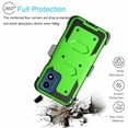 thumbnail image 5 of Tekcoo Cases for Motorola Moto G Power 5G 2024, [Buit-in Screen Protector] Combo Holster Belt Clip [Heavy Duty] [Kickstand] Full-Body Rugged Holster Case -Green, 5 of 9
