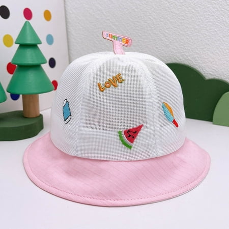 

sunhillsgrace baby hats & caps children hat girls boys spring autumn outdoor shade cartoon cartoon sunscreen hat fisherman hat mesh cap